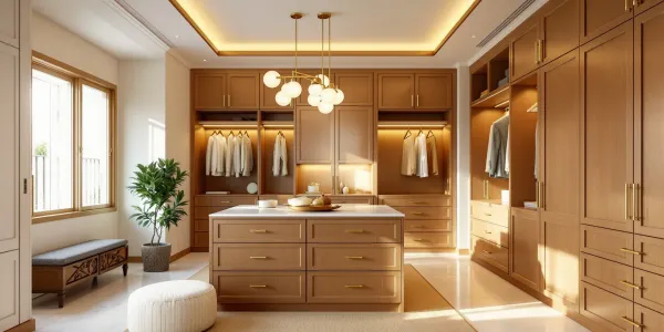 Walk-In Wardrobe Design for a Villa